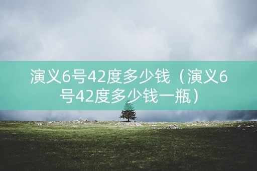 演义6号42度多少钱（演义6号42度多少钱一瓶）