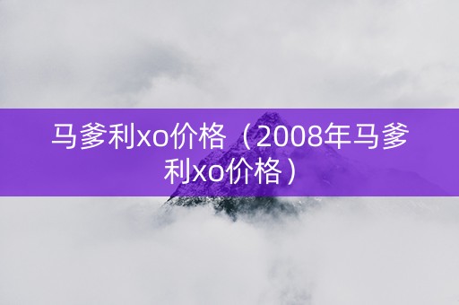 马爹利xo价格（2008年马爹利xo价格）