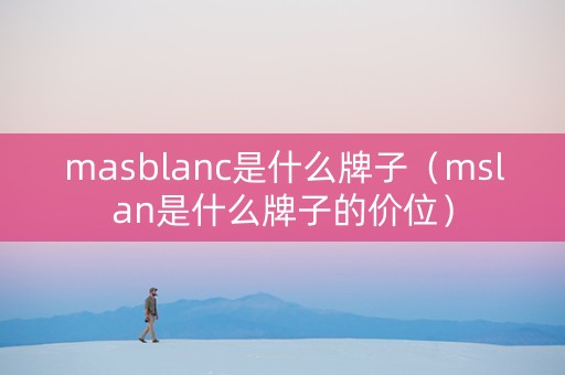 masblanc是什么牌子（mslan是什么牌子的价位）