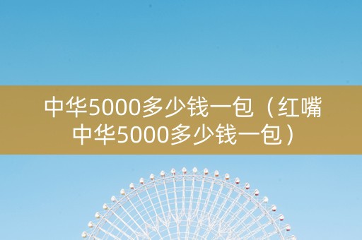 中华5000多少钱一包（红嘴中华5000多少钱一包）