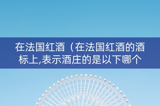 在法国红酒（在法国红酒的酒标上,表示酒庄的是以下哪个单词）