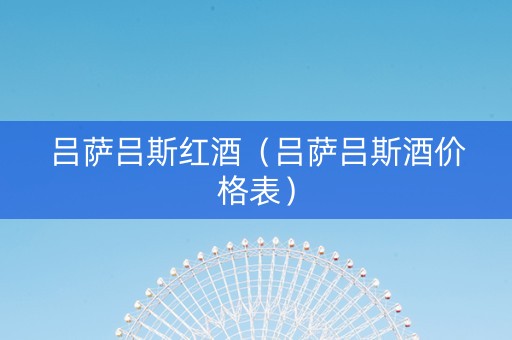 吕萨吕斯红酒（吕萨吕斯酒价格表）