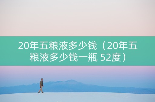 20年五粮液多少钱（20年五粮液多少钱一瓶 52度）