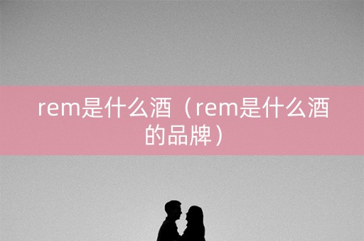 rem是什么酒（rem是什么酒的品牌）