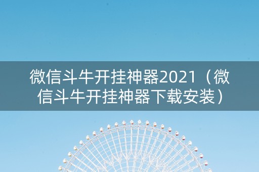 微信斗牛开挂神器2021（微信斗牛开挂神器下载安装）