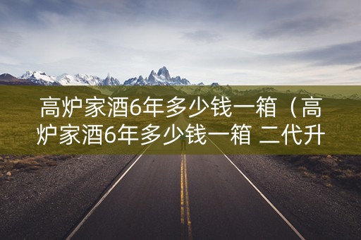 高炉家酒6年多少钱一箱（高炉家酒6年多少钱一箱 二代升级版）