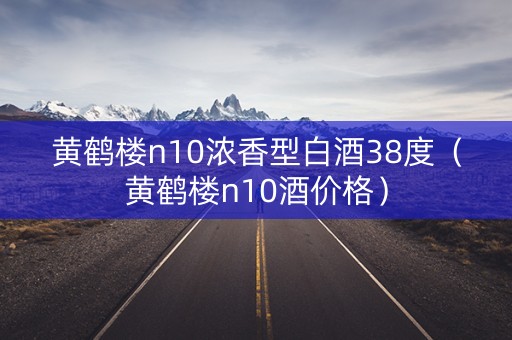 黄鹤楼n10浓香型白酒38度（黄鹤楼n10酒价格）