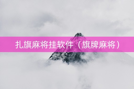 扎旗麻将挂软件（旗牌麻将）