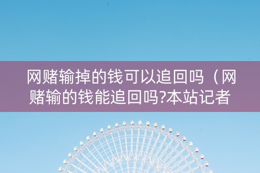 网赌输掉的钱可以追回吗（网赌输的钱能追回吗?本站记者亲自体验解答）