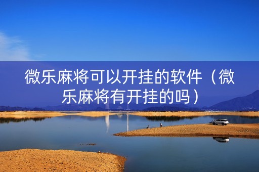 微乐麻将可以开挂的软件（微乐麻将有开挂的吗）