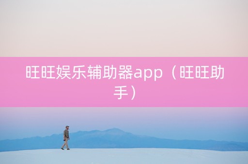 旺旺娱乐辅助器app（旺旺助手）