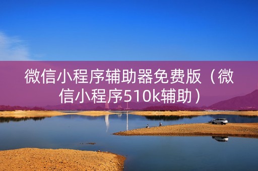 微信小程序辅助器免费版（微信小程序510k辅助）