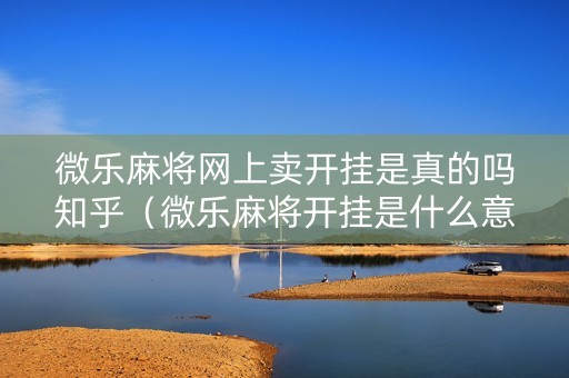 微乐麻将网上卖开挂是真的吗知乎（微乐麻将开挂是什么意思）