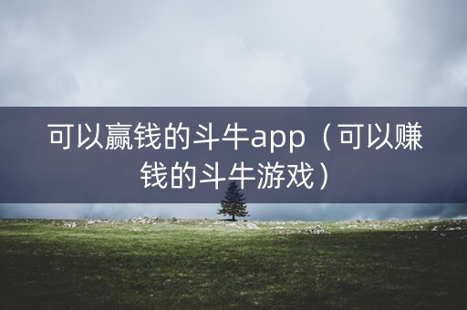 可以赢钱的斗牛app（可以赚钱的斗牛游戏）