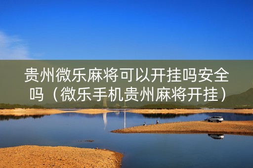 贵州微乐麻将可以开挂吗安全吗（微乐手机贵州麻将开挂）