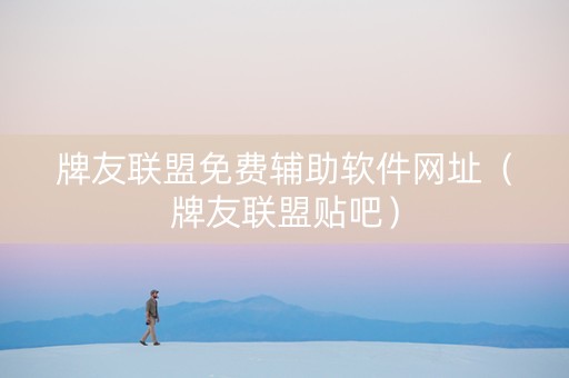 牌友联盟免费辅助软件网址（牌友联盟贴吧）