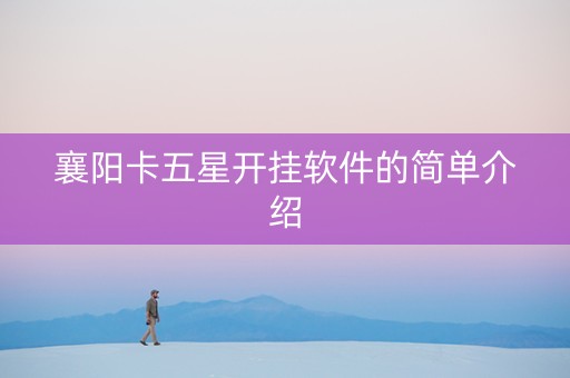 襄阳卡五星开挂软件的简单介绍